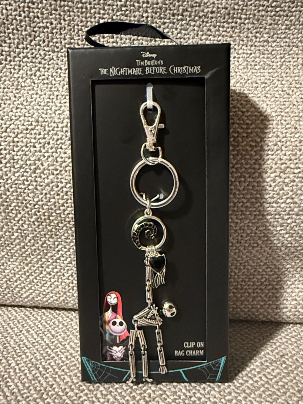 Disney The Nightmare Before Christmas Silver Jack Skellington Bag Charm